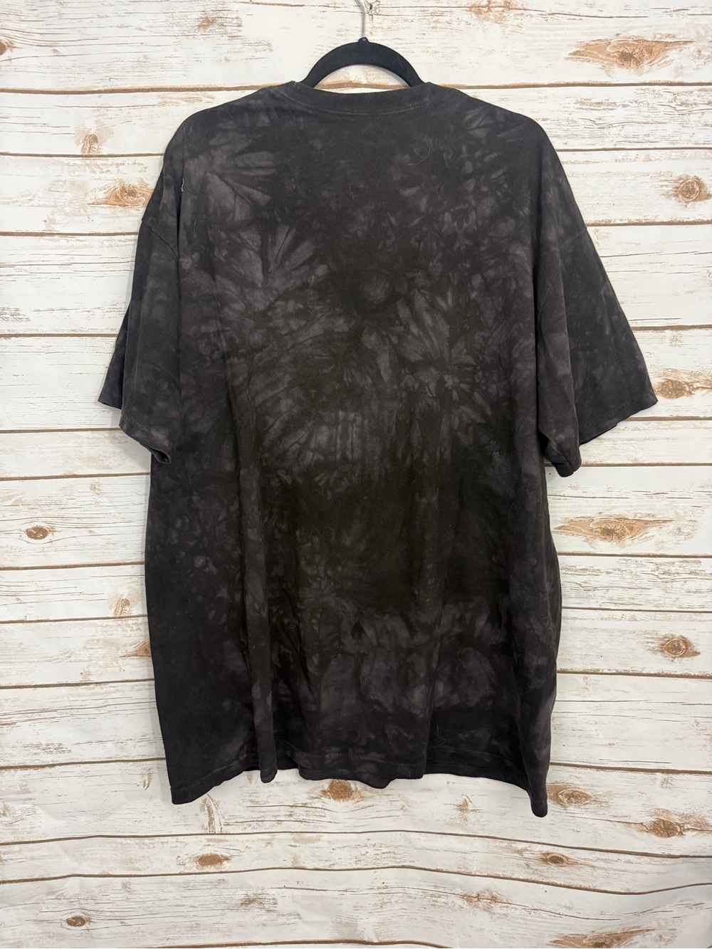 The Mountain Charcoal Gray Tie Dye Owl Short Sleeve Graphic Tee T-shirt  2XL - Picture 3 of 4